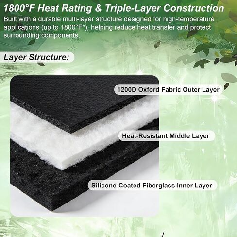 Heat Resistant Suppressor Cover 6 Inch, High-Temp Fireproof Suppressor Wrap with Insulated Microfiber Sleeve, Non-Slip Adjustable Silencer Cover for Shooting & Hunting in Saudi Arabia