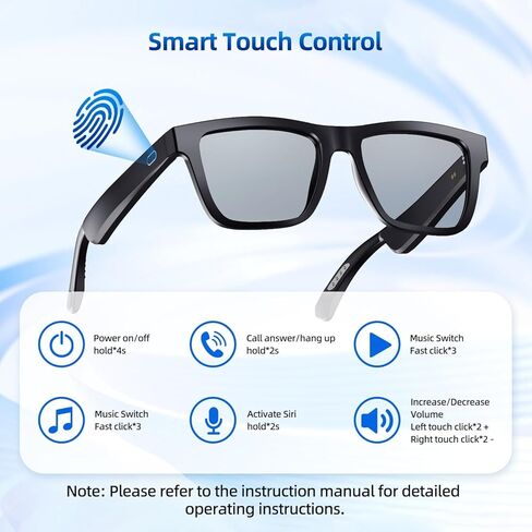 Smart Glasses for Men and Women, with Chat GPT, AI Bluetooth Translation Glasses with 164 Languages, & Blue Lens&Color Change Lens&Black Lens, UV 400 Protection for Daily Use, Travel in Saudi Arabia