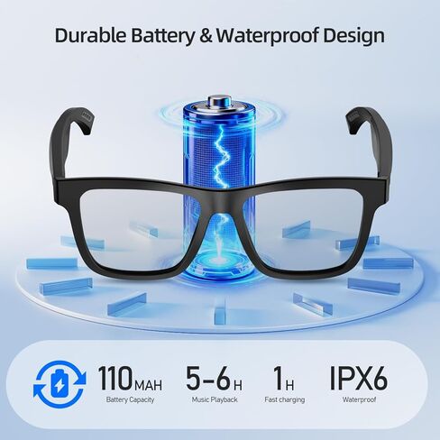 Smart Glasses for Men and Women, with Chat GPT, AI Bluetooth Translation Glasses with 164 Languages, & Blue Lens&Color Change Lens&Black Lens, UV 400 Protection for Daily Use, Travel in Saudi Arabia