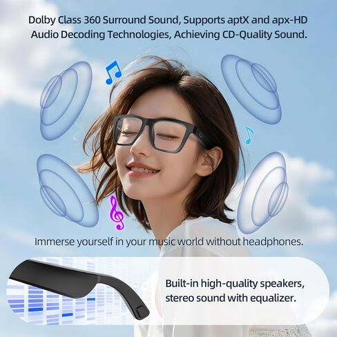 Smart Glasses for Men and Women, with Chat GPT, AI Bluetooth Translation Glasses with 164 Languages, & Blue Lens&Color Change Lens&Black Lens, UV 400 Protection for Daily Use, Travel in Saudi Arabia