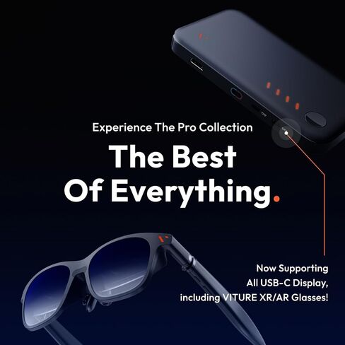 VITURE Luma Ultra XR Glasses & Pro Mobile Dock, First-Ever Immersive XR Experience for Switch 2, Co-op Stream, Charging While Playing, for Switch, Handhelds, Fire TV, Neckband, & All HDMI/USB-C Inputs in Saudi Arabia