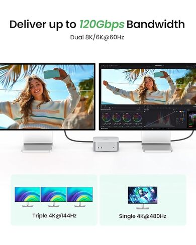 Fitee 80Gbps USB4 Cable for Thunderbolt 5 Cable 8FT, High Speed USB4 Cable, 120Gbps Bandwidth for Dual 8K@60Hz, 240W Charge, USBC Thunderbolt Cable for Mac mini, iPhone 17, MacBook Pro, PSSD, Display in Saudi Arabia