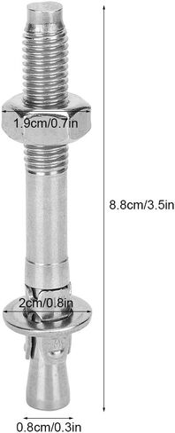 Stainless Steel Setscrew Anchor Screw, Wedge Anchor, Expansion Bolt Piton Outdoor Climbing Equipment for Fixing 2Pcs in Saudi Arabia