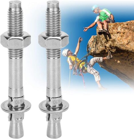 Stainless Steel Setscrew Anchor Screw, Wedge Anchor, Expansion Bolt Piton Outdoor Climbing Equipment for Fixing 2Pcs in Saudi Arabia