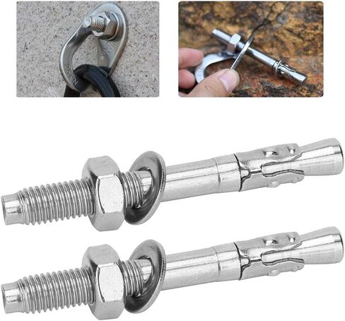 Stainless Steel Setscrew Anchor Screw, Wedge Anchor, Expansion Bolt Piton Outdoor Climbing Equipment for Fixing 2Pcs in Saudi Arabia