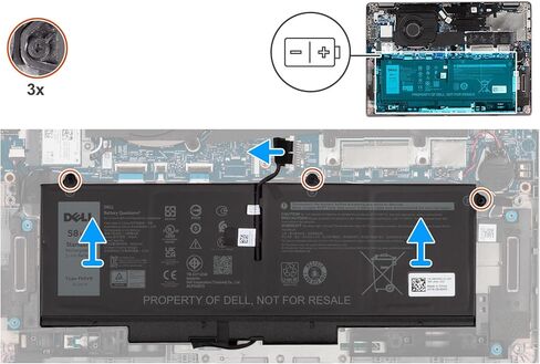 DELL FK0VR 15.2V 58Wh 4-Cell Standard Rechargeable Lithum-ion Battery For Dell Latitude 5330/5330 2 in-1, 7330/7330 2-in 1,7430/7430 2-in-1, Latitude 7530, 5430, 5530 ,Precision 3570 sereis Laptops in Saudi Arabia