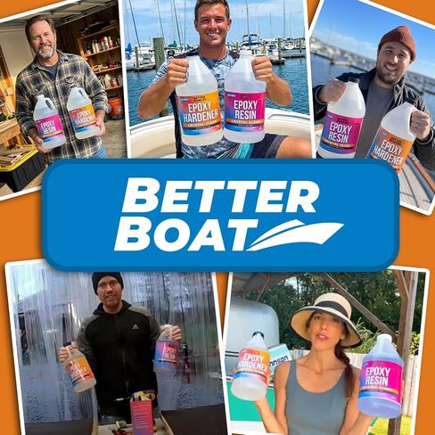 Craft Resin Epoxy Resin Kit for Beginners with Resin Molds, Table Top Art Resin Jewelry Casting DIY Tumblers & Wood 2 Gallon 2 Part Resin Epoxy Kit Resin Supplies Crystal Clear Epoxy Resin Art Boat in Saudi Arabia