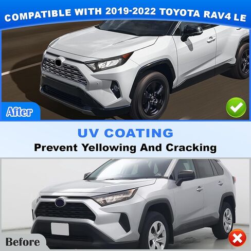 مجموعة المصابيح الأمامية JFN متوافقة مع 2019 2020 2021 2022 Toyota RAV4 LE XLE مع Blubs أسود (جانب الركاب (يمين)) in Saudi Arabia