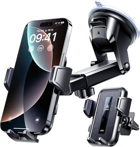 VANMASS 2026 Car Phone Holder【Military-Grade Strongest 90+LBS Suction】 | Phone Holder for Your Car Dashboard Windshield Vent Cell Phone Mount Truck Stand Cradle for iPhone 17 Pro Max 16 15 Android in Saudi Arabia