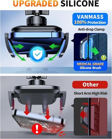 VANMASS 2026 Car Phone Holder【Military-Grade Strongest 90+LBS Suction】 | Phone Holder for Your Car Dashboard Windshield Vent Cell Phone Mount Truck Stand Cradle for iPhone 17 Pro Max 16 15 Android in Saudi Arabia