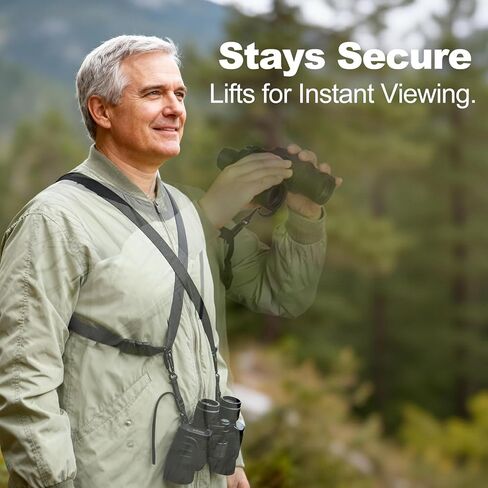 Binocular Harness Strap, Adjustable X-Shaped for Hunting, Hiking & Birding, Bino Harness Fits for Carrying Binocular, Cameras, and More in Saudi Arabia