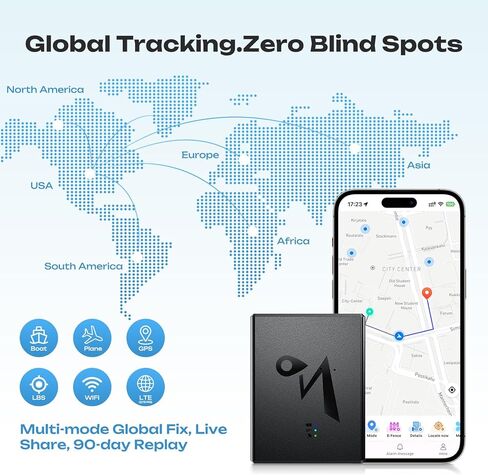 جهاز تعقب GPS CXK للمركبات، جهاز تعقب سيارات 4G LTE ببطارية تصل إلى 6 أشهر مع سجل موقع مغناطيسي قوي لمدة 90 يومًا، جهاز تعقب في الوقت الفعلي للتغطية العالمية للمركبات المطلوبة in Saudi Arabia