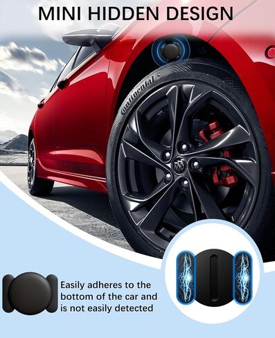 GPS Tracker Device for Vehicles,Non Detectable GPS Tracker for Android and iPhone with Real-Time Tracking,Hidden Car Tracker Device,No Monthly Fee,No SIM,for Cars, Kids, Pets(Carbon Black) in Saudi Arabia