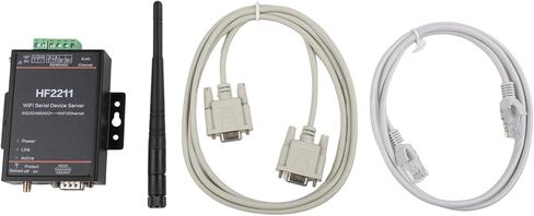 HF2211 Industrial Serial Device Server RS232/RS485/RS422 to Ethernet Converter, MIPS MCU 4MB Flash, 10/100Base-T, TLS/AES Encryption, 5-36V DC, -45~85° in Saudi Arabia