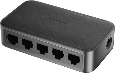 BENFEI 5-Port Gigabit Ethernet Switch, Wall Mount & Desktop Network Switch Hub, Ethernet Splitter, Plug & Play, Unmanaged, Compact, with LED, Fanless Quiet (for Router, NAS, Laptop, Gaming) in Saudi Arabia