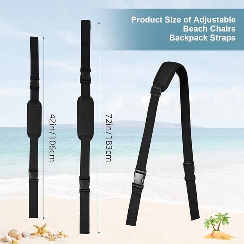 Camping Chair Carry Strap Carrying Belt Portable Beach Chairs Shoulder Straps Carrier for Folding Zero Gravity Chairs Camp Chair Recliner Beach Chairs Camping Table Patio Lounge in Saudi Arabia