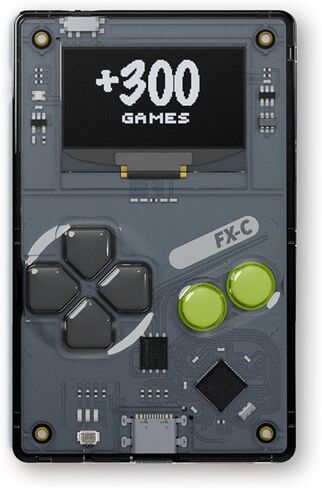 وحدة تحكم ألعاب محمولة باليد Arduboy FX-C مفتوحة المصدر 8 بت - أكثر من 300 لعبة كلاسيكية محملة مسبقًا، لوحة تعليمية للعلوم والتكنولوجيا والهندسة والرياضيات قابلة للبرمجة، مشغل USB-C متعدد اللاعبين، ألعاب الجيب بحجم بطاقة الائتمان in Saudi Arabia