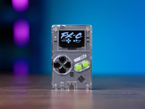 وحدة تحكم ألعاب محمولة باليد Arduboy FX-C مفتوحة المصدر 8 بت - أكثر من 300 لعبة كلاسيكية محملة مسبقًا، لوحة تعليمية للعلوم والتكنولوجيا والهندسة والرياضيات قابلة للبرمجة، مشغل USB-C متعدد اللاعبين، ألعاب الجيب بحجم بطاقة الائتمان in Saudi Arabia