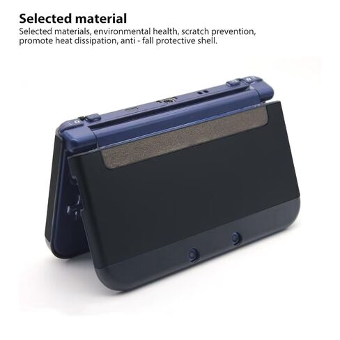Black Aluminum + Plastic Protector Case Cover Protective Hard Shell Skin for Nintendo New 3DS XL LL (2015 Model) ONLY in Saudi Arabia