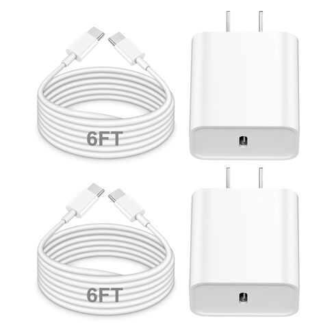 iPhone Fast Charger, iPhone Charger Fast Charging 2Pack PD 6FT Type C Quick USB C to Lightning Cable Cord Fast Charger iPhoneUSB C Wall Block Plug for iPhone14 13 12 11 Pro Max XR XS X, iPad, AirPods in Kuwait