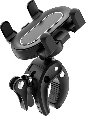 Temvue Stroller Phone Holder,Universal Phone Mount Clamp,360° Rotation, Suitable for All Types of Poles Such as Baby Strollers, Microphone Holders, tripods, etc,Applicable to All Mobile Phone Models. in Saudi Arabia