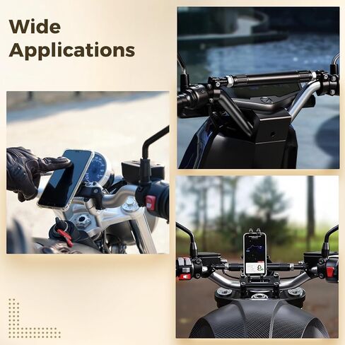 Motorcycle Handlebar Extender, Aluminum Alloy Crossbar Mount Bracket, Adjustable Length for 7/8 inch Protaper Bars, Electric Bicycle GPS Phone Holder in Saudi Arabia
