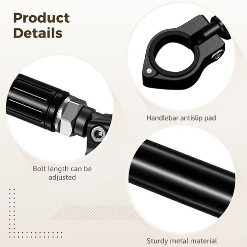 Motorcycle Handlebar Extender, Aluminum Alloy Crossbar Mount Bracket, Adjustable Length for 7/8 inch Protaper Bars, Electric Bicycle GPS Phone Holder in Saudi Arabia