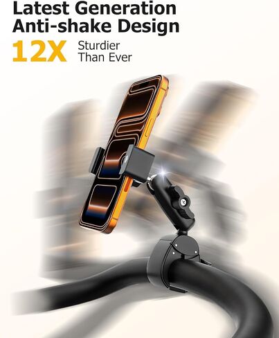 Stroller Phone Holder for Baby Pram - [360° Metal Arm & Super Stable] Buggy Phone Mount, Handlebar Bar Pole Rod Tube Clamp for All Phones, iPhone 17 16 Pro Max Plus, Galaxy S26 S25, Pixel in Saudi Arabia