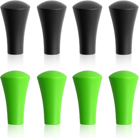 8 Pack Rubber Cap Silicone Tips Replacement Parts for Phone Tablet Holder Tough-Claw Bicycle Motorcycle Clamp Arm Base Bracket Repair, Green & Black in Saudi Arabia