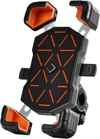 Buachois Bike Phone Holder Mount,Anti-Shake Design Lightweight Multi-Functional Handlebar Cell Phone Clamp Compatible with Bikes Motorcycles Electric Scooters Riders Safety Navigation in Kuwait
