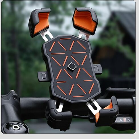 Buachois Bike Phone Holder Mount,Anti-Shake Design Lightweight Multi-Functional Handlebar Cell Phone Clamp Compatible with Bikes Motorcycles Electric Scooters Riders Safety Navigation in Kuwait