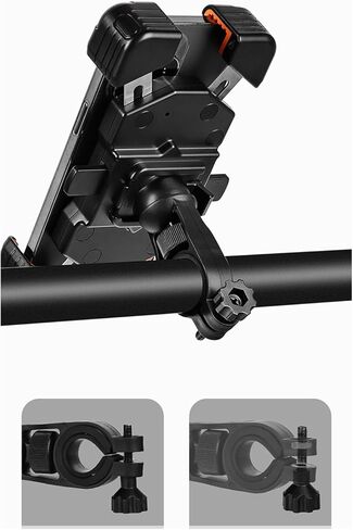 Buachois Bike Phone Holder Mount,Anti-Shake Design Lightweight Multi-Functional Handlebar Cell Phone Clamp Compatible with Bikes Motorcycles Electric Scooters Riders Safety Navigation in Kuwait
