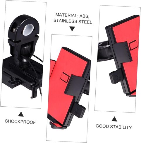 Totority 2pcs Bicycle Navigation Bracket Anti Holder Bike Phone Stand Rack Motorcycle Cell Phone Mount Bike Handlebar Holder Rack Field Made of 304 Stainless Steel Screws in Saudi Arabia