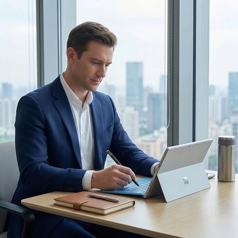 Stylus Pen for Surface, 4096 Pressure MPP 2.0 Pen for Microsoft Surface Pro 11/9/8/7/X/Laptop/Studio/Go, Compatible with Kobo Libra Colour/HP Envy x360/ASUS ZenBook, Palm Rejection & Tilt Support in Saudi Arabia