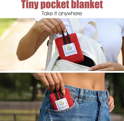 2 in 1 Beach Blanket Waterproof Sandproof Pocket Picnic Outdoor Mat with Portable Bag, 1 People Foldable Sand Free Hiking Grass Ground Camping Music Festival Car Travel Roadtrip RV Essential (Red) in Saudi Arabia