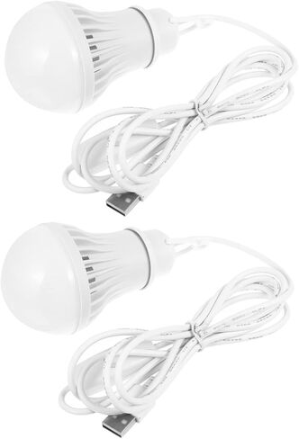 DECHOUS 2 قطعة مصابيح كهربائية USB للتخييم المحمولة Led الفوانيس هوك أضواء خيمة قابلة للشحن لغرفة النوم في السوق الليلي في الهواء الطلق in Saudi Arabia