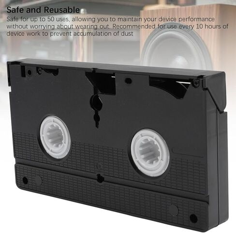 منظف ​​الرأس VCR VHS، منظف نظام التنظيف الجاف، منظفات الرأس لا تحتاج إلى سوائل مع استعادة اهتزاز الشاشة، مثالي لمشغل VCR VHS وما يصل إلى 50 استخدامًا in Saudi Arabia