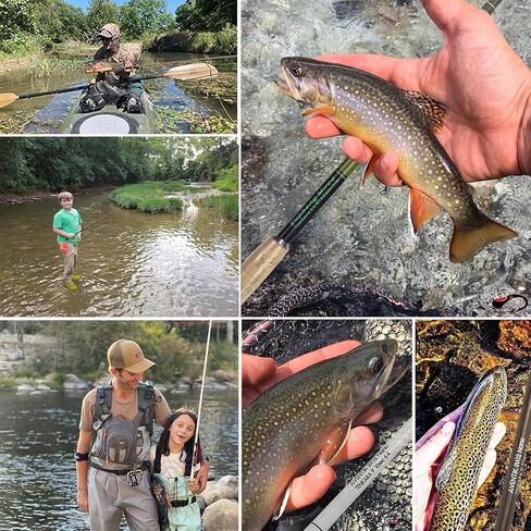 قضيب Eupheng Tini Tenkara من ألياف الكربون 7:3 يعمل بطول 6/7/8/9 قدم، صنارة صيد سمك Tenkara مناسبة للمبتدئين، قضيب تلسكوبي محمول مثالي لصيد الأسماك وسمك السلمون المرقط in Kuwait