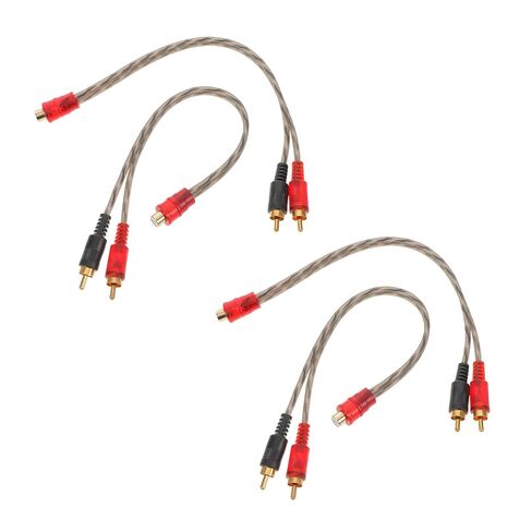 SOLUSTRE 5 قطعة صوت السيارة RCA Y على شكل كابل مقسم أنثى إلى ذكر مزدوج RCA سلك محول لتركيب مكبر صوت استيريو للسيارة in Saudi Arabia