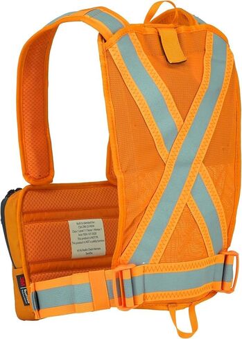 Hi-Vis Radio Chest Harness for Technicians, Firefighters, Search & Rescue, and Field Workers | Reflective Adjustable Work Harness for Outdoor & Emergency Use. in Saudi Arabia