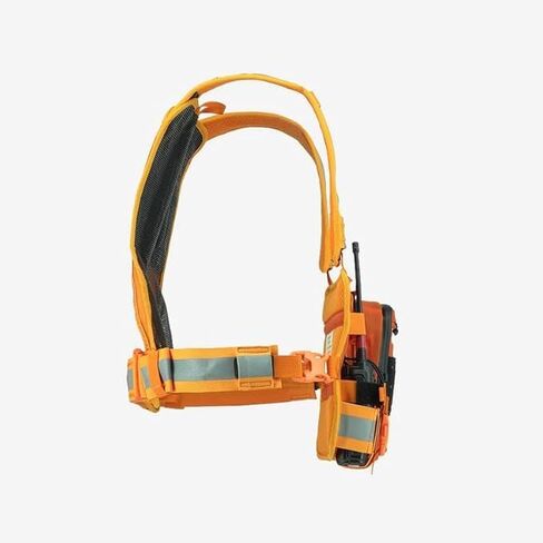 Hi-Vis Radio Chest Harness for Technicians, Firefighters, Search & Rescue, and Field Workers | Reflective Adjustable Work Harness for Outdoor & Emergency Use. in Saudi Arabia