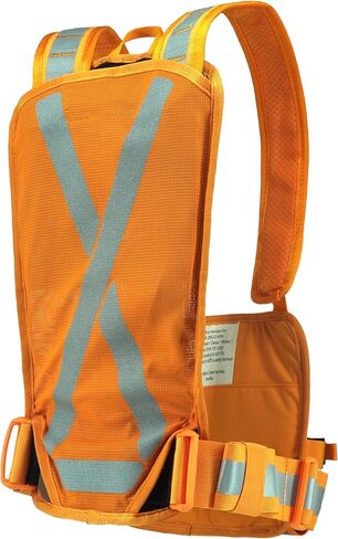 Hi-Vis Radio Chest Harness for Technicians, Firefighters, Search & Rescue, and Field Workers | Reflective Adjustable Work Harness for Outdoor & Emergency Use. in Saudi Arabia