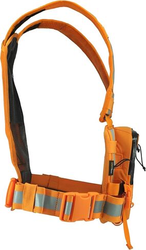 Hi-Vis Radio Chest Harness for Technicians, Firefighters, Search & Rescue, and Field Workers | Reflective Adjustable Work Harness for Outdoor & Emergency Use. in Saudi Arabia
