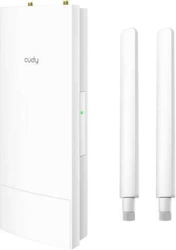 نقطة وصول Cudy Outdoor AX3000 HighPowerWiFi6، مقاومة للطقس IP65، منافذ FEM خارجية عالية الطاقة، منافذ Gigabit RJ45، دعم 802.3at أو 48~57V PoE السلبي، الحماية من الصواعق، MU-MIMO (متجدد) in Kuwait