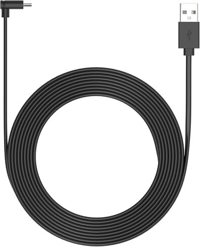 كابل طاقة USB-A إلى USB-C بطول 20 قدمًا، متوافق مع Ring Indoor Cam Plus، أبيض - سلك طاقة طويل للغاية لوضع يصعب الوصول إليه (أبيض، 20 قدمًا) in Kuwait