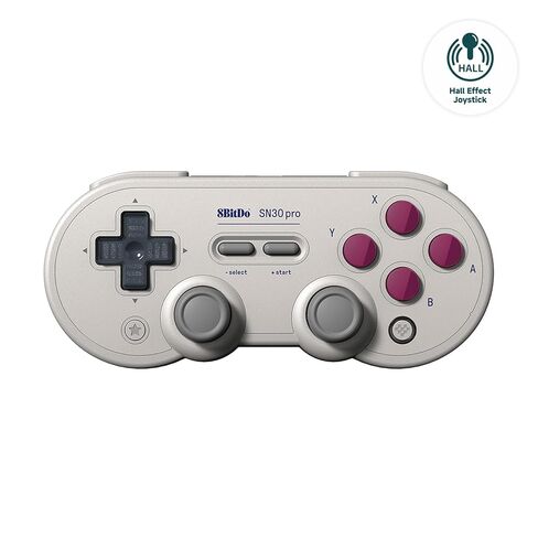 وحدة تحكم بلوتوث لاسلكية AKNES 8Bitdo SN30 Pro، عصا تحكم بتأثير Hall، مع كابل USB-C للاهتزاز المتوافق مع Switch/Switch 2، Windows، Mac OS، Android، Steam - أرجواني كريستالي in Kuwait