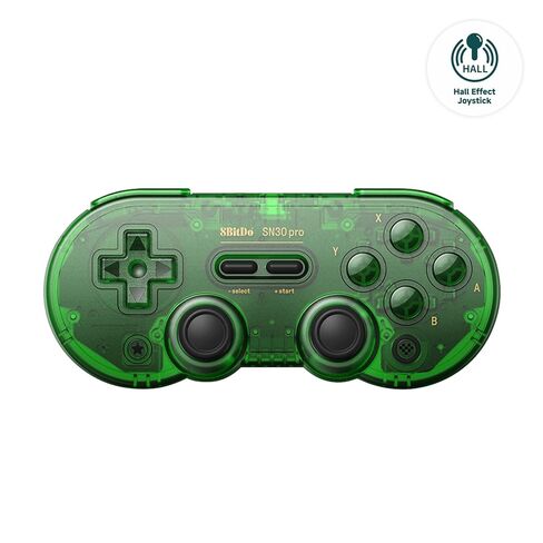 وحدة تحكم بلوتوث لاسلكية AKNES 8Bitdo SN30 Pro، عصا تحكم بتأثير Hall، مع كابل USB-C للاهتزاز المتوافق مع Switch/Switch 2، Windows، Mac OS، Android، Steam - أرجواني كريستالي in Kuwait