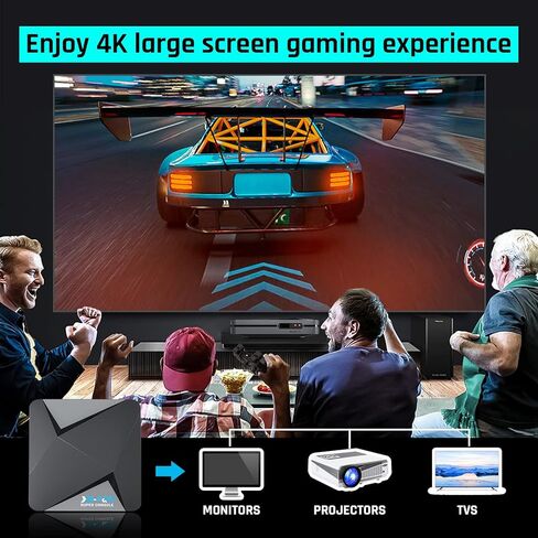 Kinhank Super Console X2 Pro Retro Gaming Console Pre-installed 37000+ Classic Games,Compatible with 50+ emulators,Android TV 9.0&Emuelec 4.6 Game System, 4K UHD Output,2 Wireless Controllers in Saudi Arabia