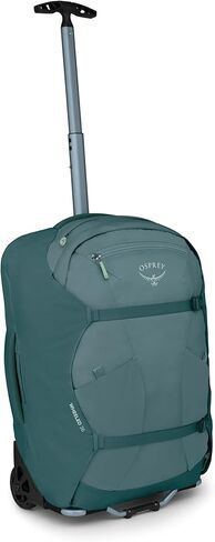 Osprey Farpoint Fairview 36L Wheeled Travel Pack - Carry On Luggage with Wheels - Rolling Backpack Travel Bag, Cascade/Torrent Blue in Saudi Arabia