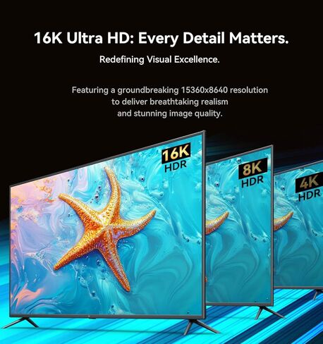 6FT Displayport to Displayport 2.1 Cable, 80Gbps Display Port to Display Port Cable, 16K@60Hz/8K@120Hz/4K@240Hz/2K@360Hz DP to DP 2.1 Cord for DP80, HDR, DSC, FreeSync Gaming Monitor, 5090, 7900XTX in Saudi Arabia